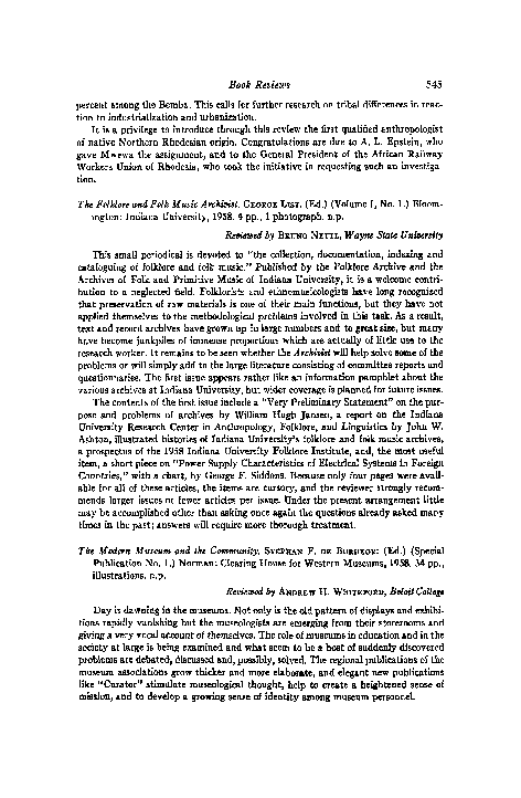 (PDF) The Folklore and Folk Music Archivist . George List