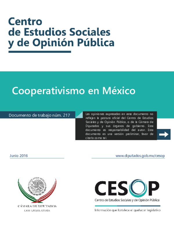  PDF Cooperativismo En M xico Raymundo Giovanni Jim nez Bustos 