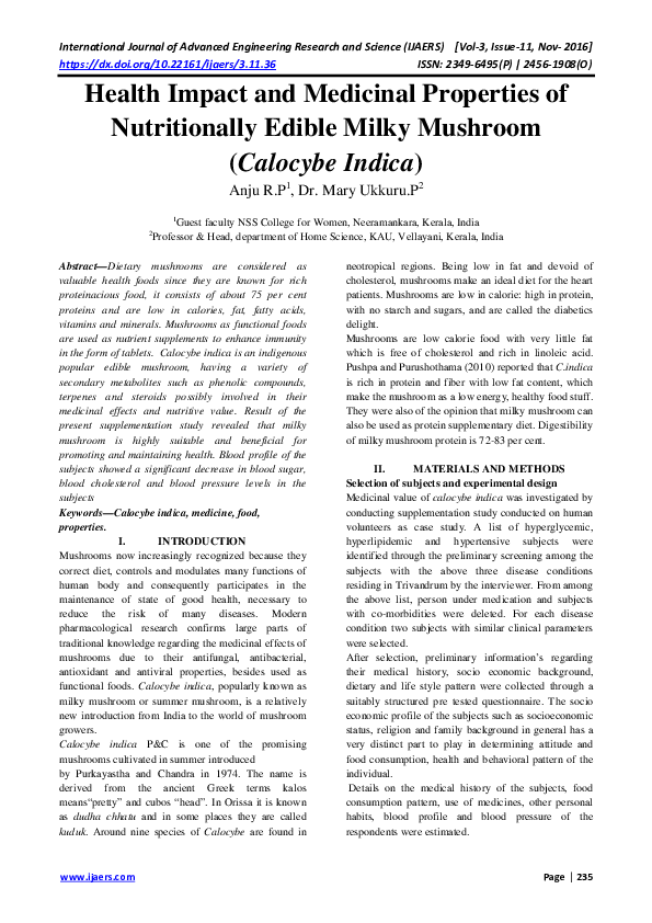 (PDF) Health Impact and Medicinal Properties of Nutritionally Edible