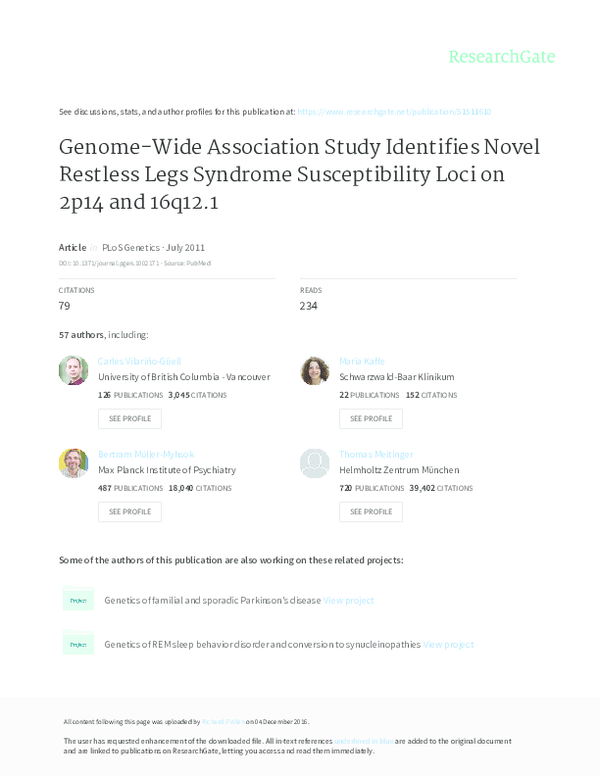 (PDF) Genome-wide association study identifies novel breast cancer ...