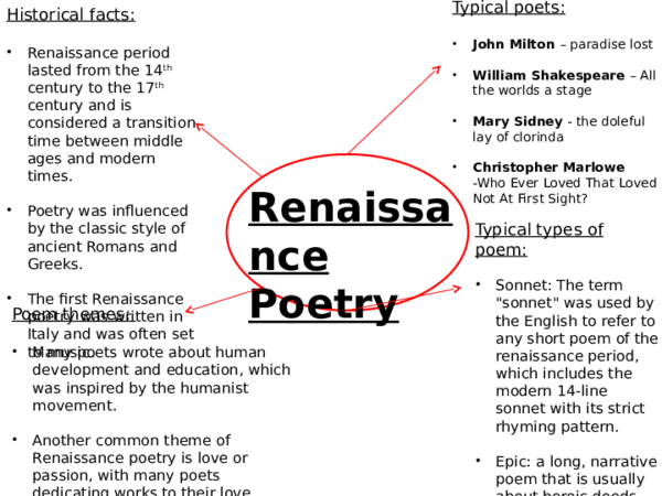 (PPT) Renaissance poetry