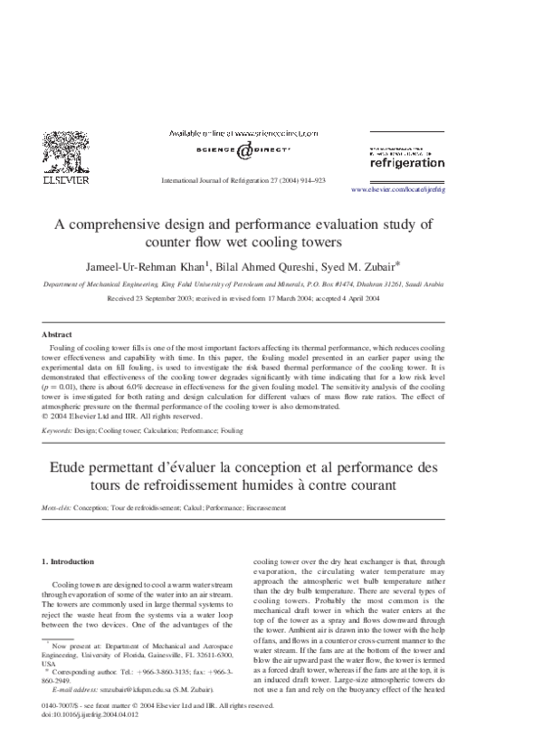 (PDF) A comprehensive design and performance evaluation study of ...