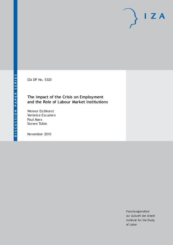 (PDF) The impact of the crisis on employment and the role of labour ...