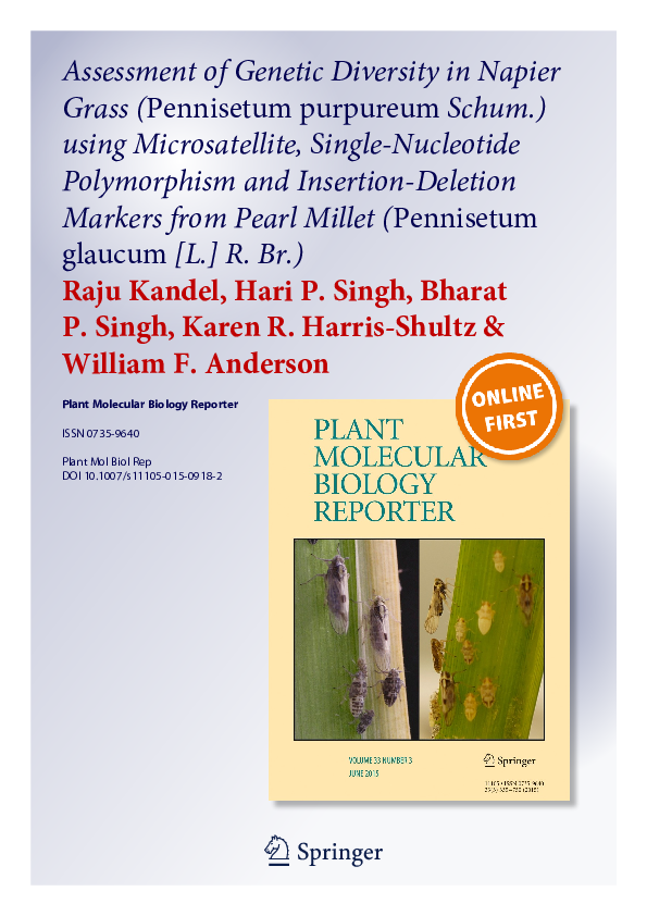 (PDF) Plant Molecular Biology Reporter