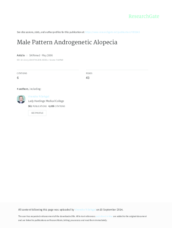 Androgenic alopecia diet image