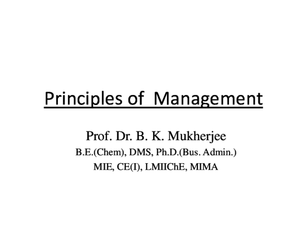 (PDF) Principles of Management