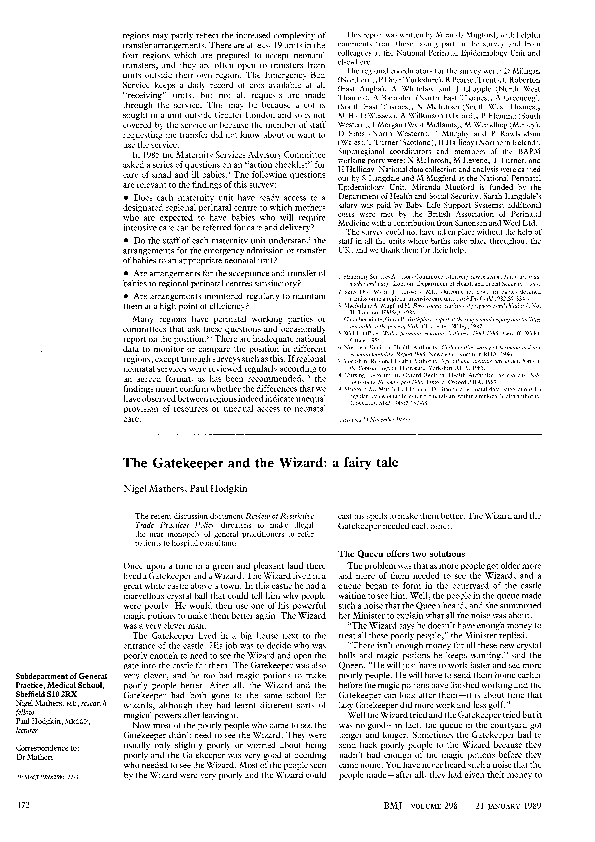 (PDF) Wizard and gatekeeper | Mary Bitta - Academia.edu