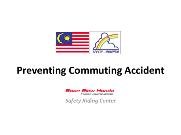 (PDF) Preventing Commuting Accident Safety Riding Center