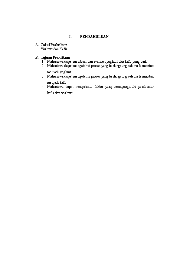 Doc Praktikum Yoghurt Dan Kefir Vivi Larasati Academia Edu