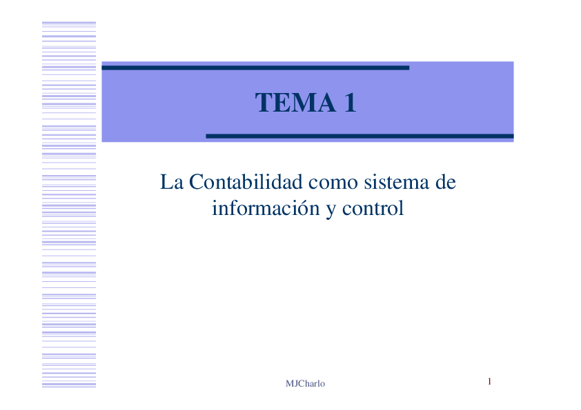 (PDF) TEMA 1 La Contabilidad como sistema de información y control