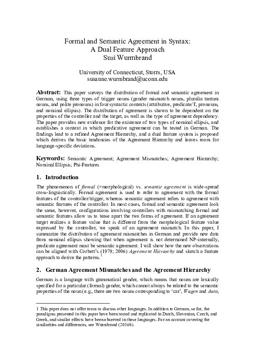 Aspects of the Syntax of Agreement