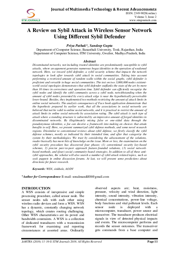 (PDF) Journal of Multimedia Technology & Recent Advancements A Review