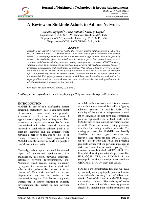 (PDF) Journal of Multimedia Technology & Recent Advancements A Review