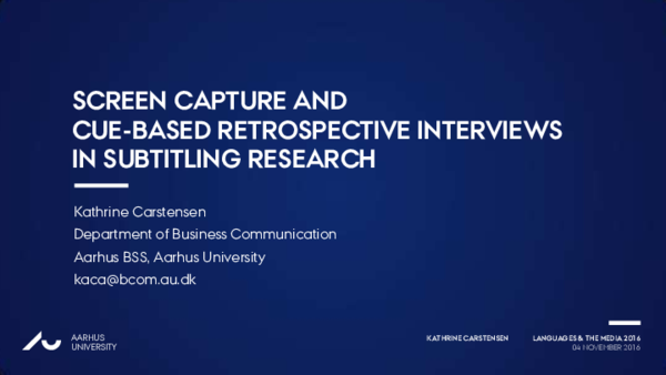 (PDF) Screen capture and cue-based retrospective interviews in ...