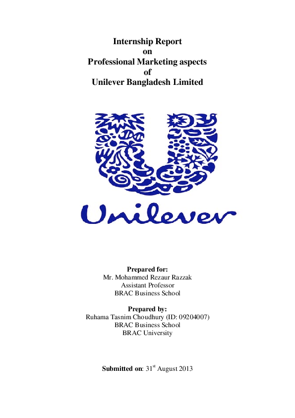 Unilever assignment picture
