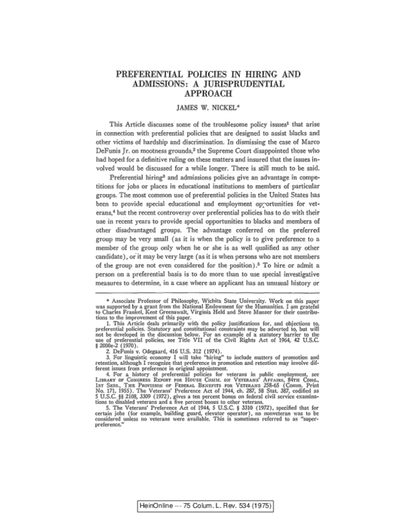 Preferential hiring pros and cons picture