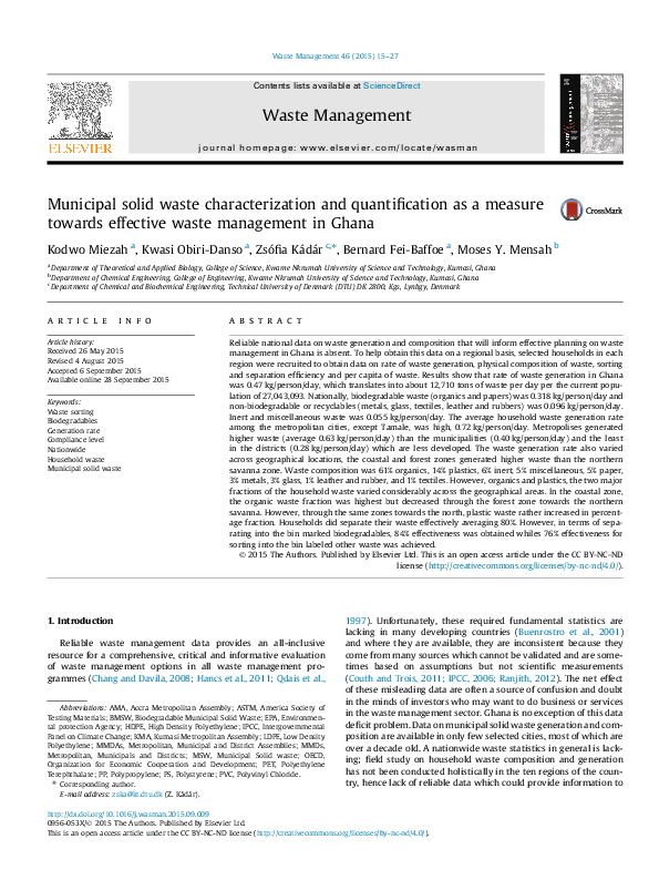 Research on waste management image