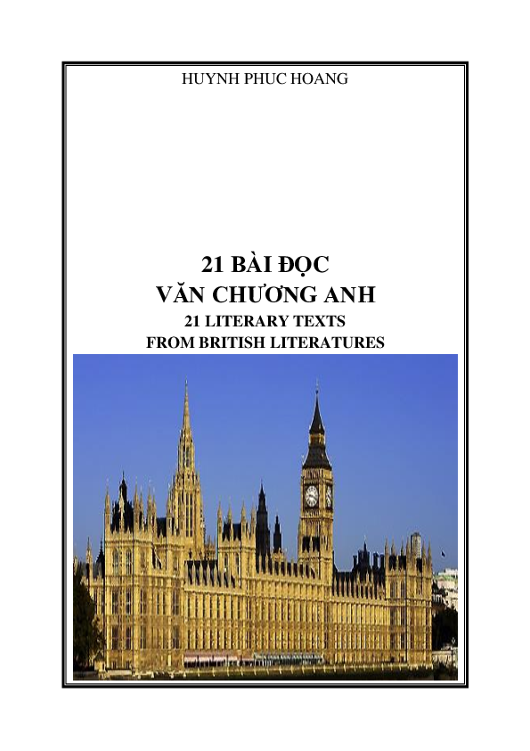 (PDF) 21 Literary texts from British Literature
