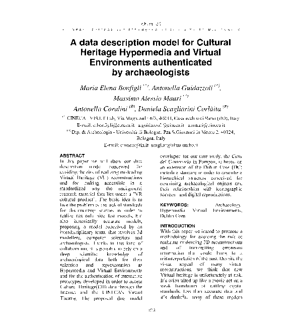 (PDF) A data description model for Cultural Heritage Hypermedia and ...