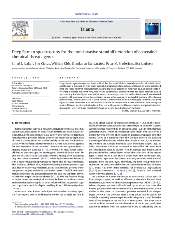 (PDF) Deep Raman spectroscopy for the non-invasive standoff detection ...