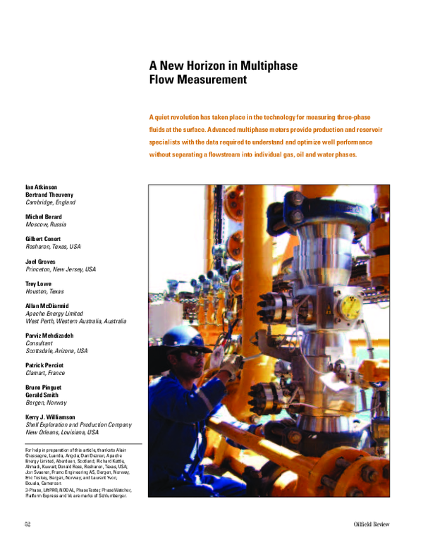 (PDF) A new horizon in multiphase flow measurement
