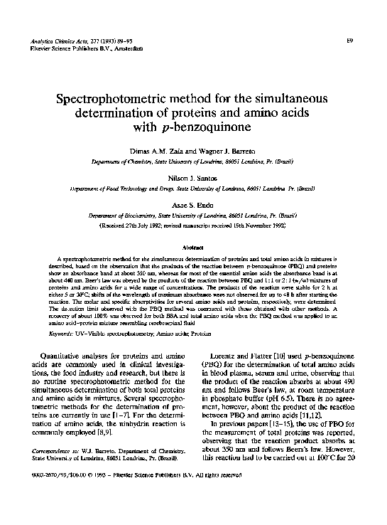 (PDF) Spectrophotometric method for the simultaneous determination of ...