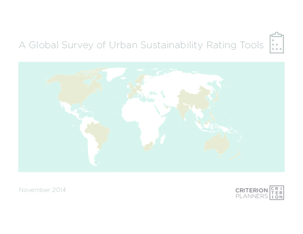 (PDF) A Global Survey of Urban Sustainability Rating Tools