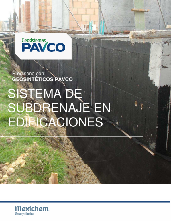 (PDF) PROPUESTA DE PREDISEÑO SISTEMA DE SUBDRENAJE EN EDIFICACIONES