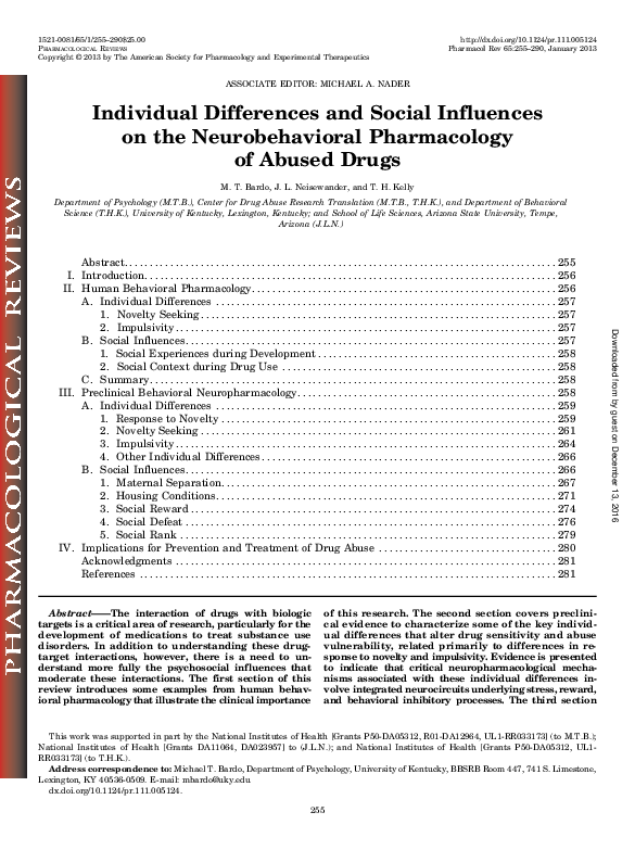 (PDF) Individual Differences and Social Influences on the ...