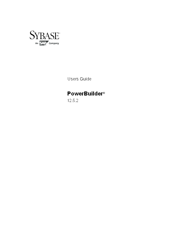 TÉLÉCHARGER POWERBUILDER 12.5 12.5 TÉLÉCHARGER POWERBUILDER