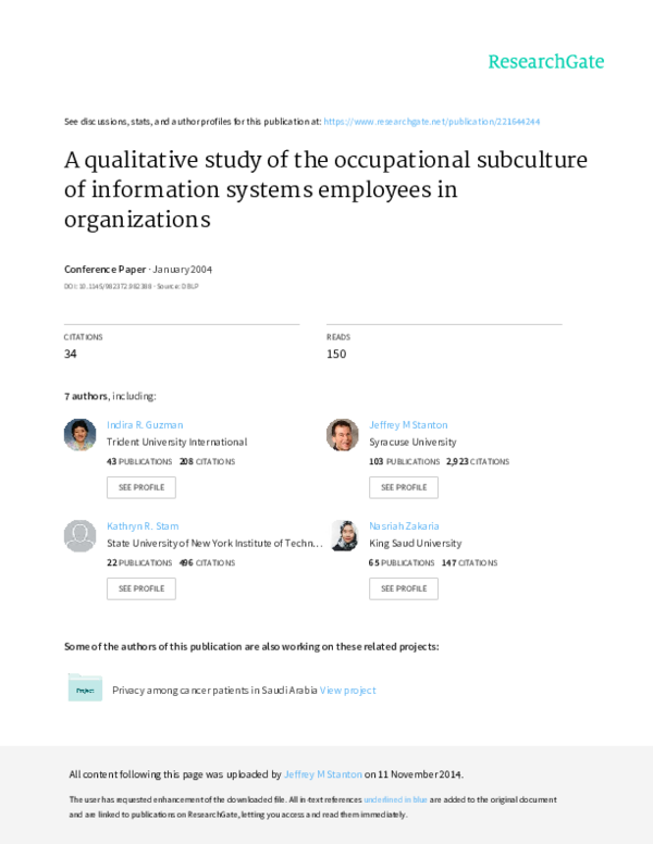 Occupational subcultures essay 08 picture