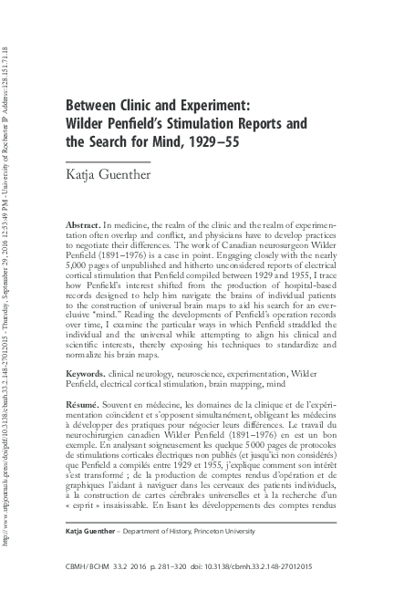 Wilder penfield essays image