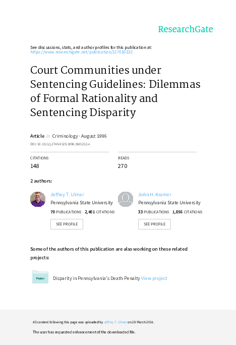 Sentencing disparity essay image