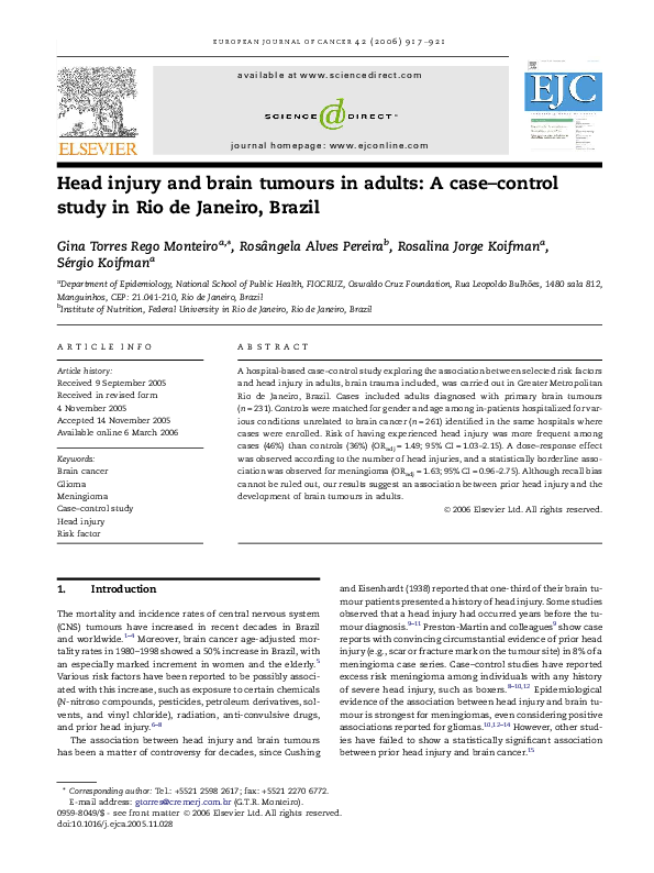 Case study on head injury pdf image