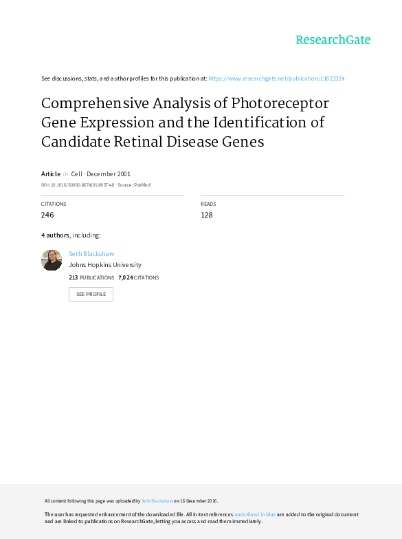 (PDF) Expression profile and chromosomal location of cDNA clones
