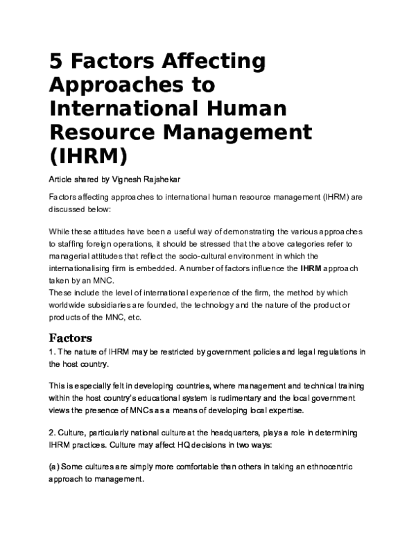 Factors affecting bshrm and bshrs trainees essay 02 picture