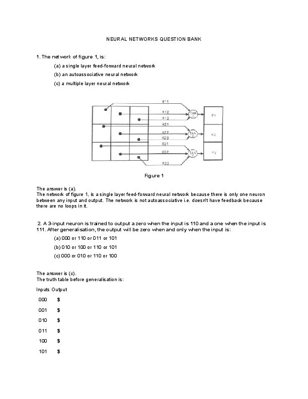 (PDF) NEURAL NETWORKS QUESTION BANK Satya vardi Academia.edu