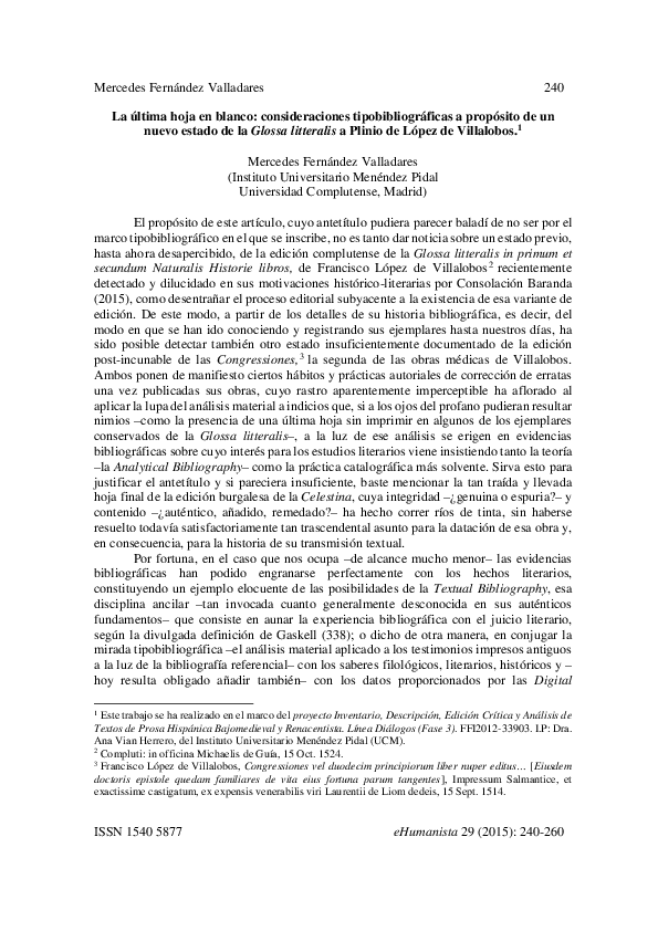 (PDF) La última hoja en blanco consideraciones tipobibliográficas a propósito de un nuevo