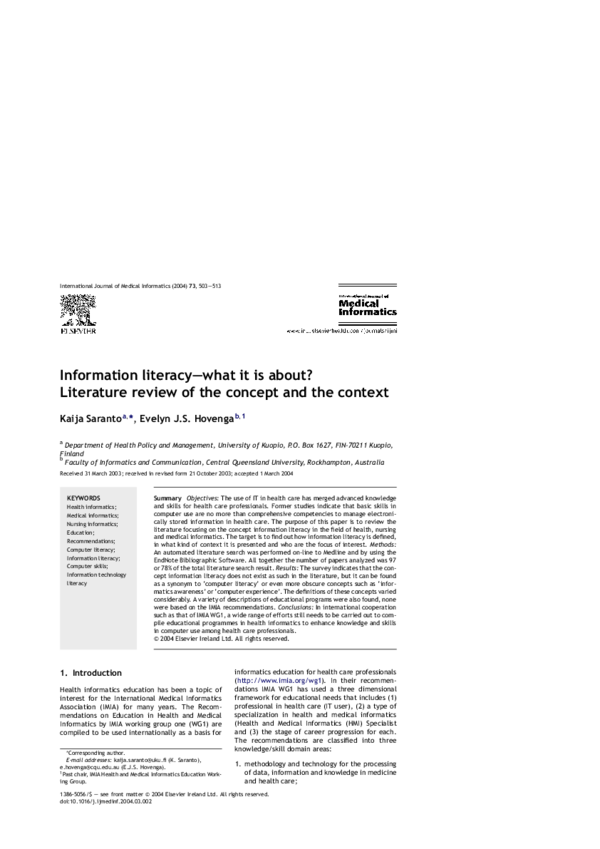 Literature review example image