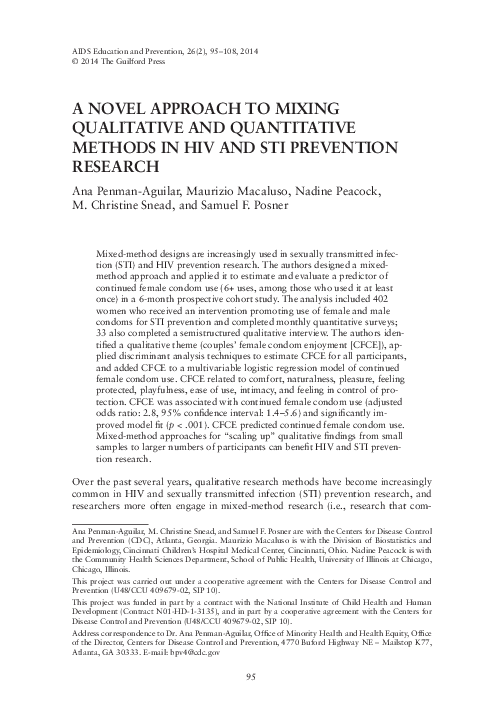 (PDF) A NOVEL APPROACH TO MIXING QUALITATIVE AND QUANTITATIVE METHODS ...