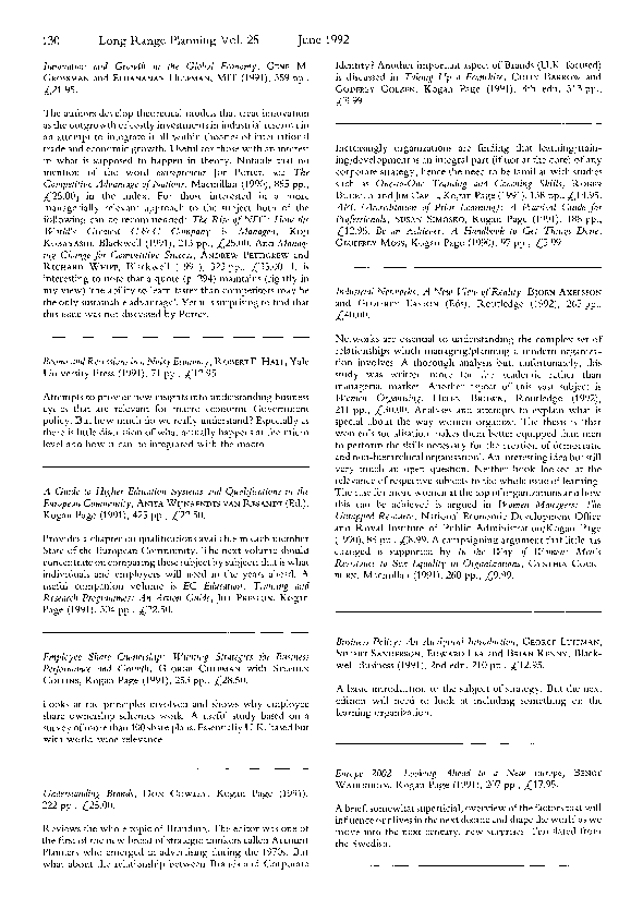 (PDF) Innovation and Growth in the Global Economy