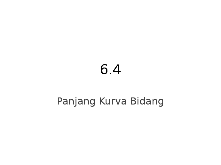 Ppt Panjang Kurva Bidang Sopian Antonius Academia Edu