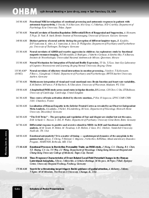 (PDF) A longitudinal fMRI study across mood states in bipolar disorder