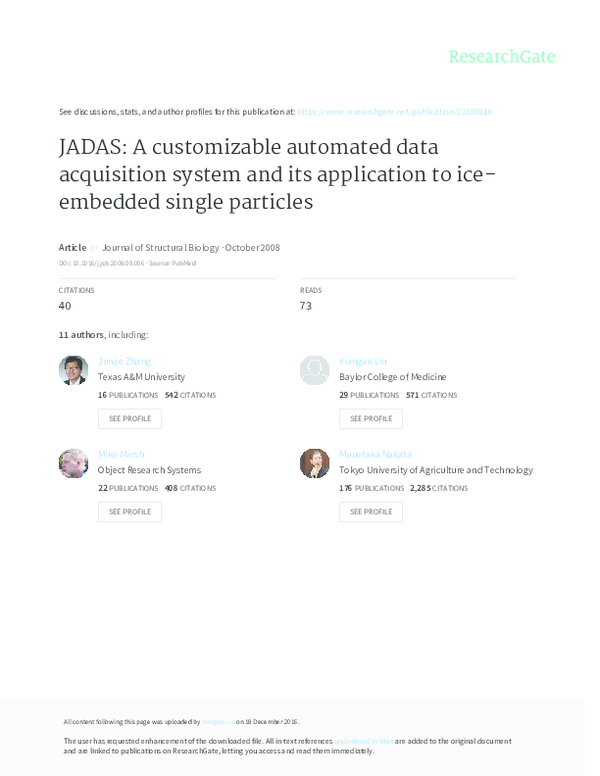 (PDF) JADAS: a customizable automated data acquisition system and its ...