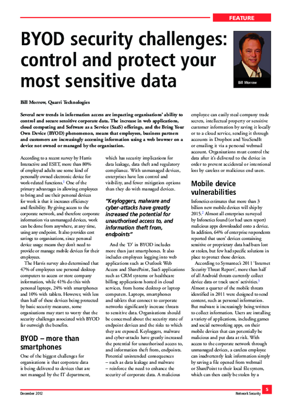 (PDF) BYOD security challenges control and protect your most sensitive