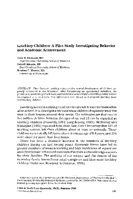 Latchkey kids effects movie image