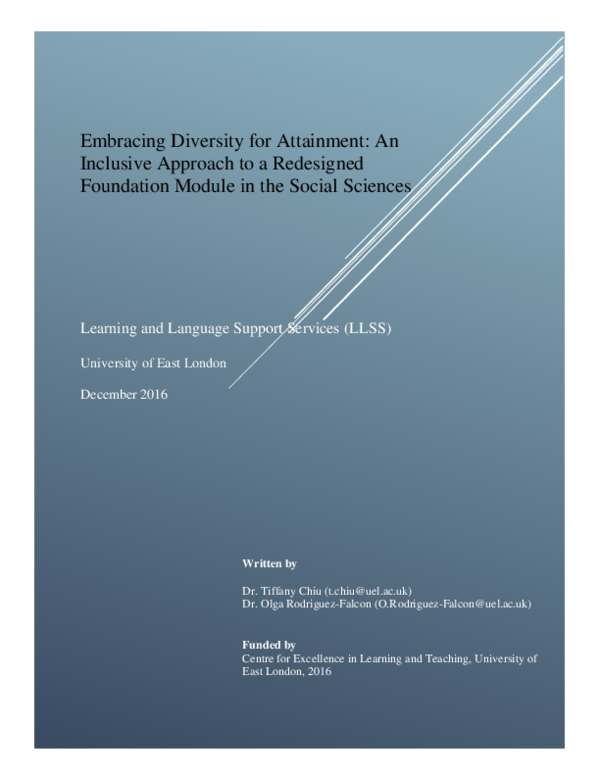 (PDF) Embracing Diversity for Attainment: An Inclusive Approach to a ...