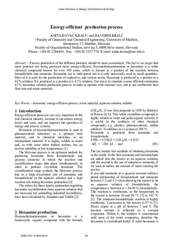 (PDF) Energy-efficient production process