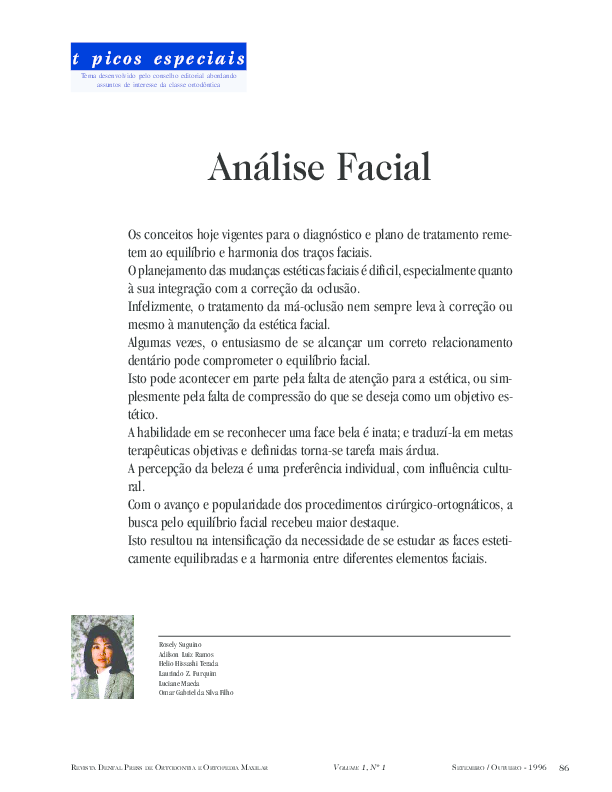 (PDF) REVISTA DENTAL PRESS DE ORTODONTIA E ORTOPEDIA MAXILAR Análise