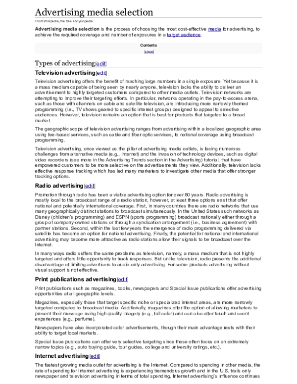 (DOC) Advertising media selection